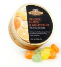 Simpkins Drops: Orange, Lemon, & Grapefruit (200g tin)