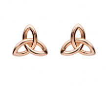 shanore_sterling_silver_trinity_rose_gold-plated_stud_earrings