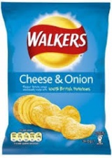(Crisps) Walkers: Cheese & Onion (34.5 g)*