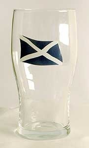 Pint glass - Scottish Flag