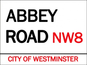 Metal Sign - Abbey Road (12" x 9") 